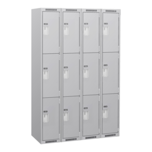 ASM Triple Tier Lockers - Bank of 4 Wide (Assembled)