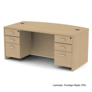 Belair Bravo Executive Bowfront Double Pedestal Desk