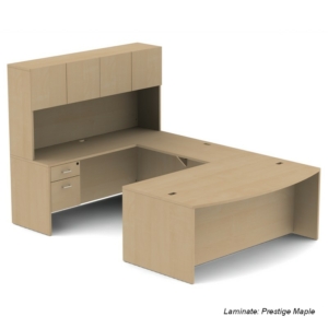 Belair Bravo U-Shape Workstation with Hutch