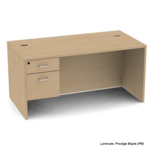 Belair Bravo Single Pedestal Desk with Full Modesty (All Sizes)