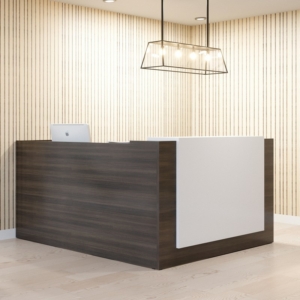 Plateau L-Shape Reception Desk (All Finishes)