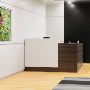 Belair L-Shape Waterfall Reception Station W-04