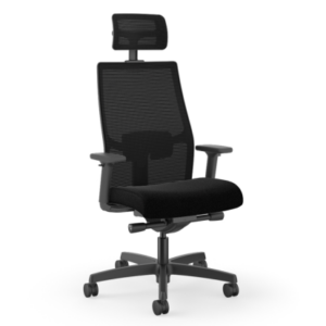 HON Ignition 2.0 Mesh Back Task Chair with Headrest - Simply Black