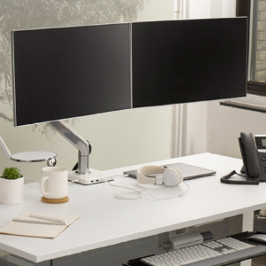 Humanscale Quick Connect Monitor Package - M/Connect 2 & M8.1 Dual Monitor Arm