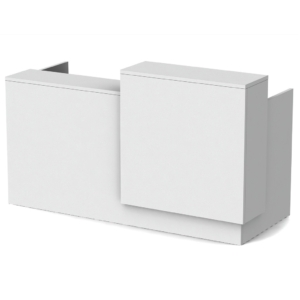 Modern White Reception Desk 30x72″