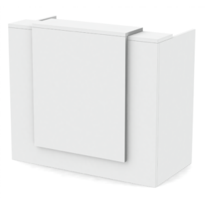 Modern White Reception Desk for Salon 24x48″
