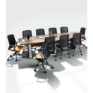 Metro Conference Tables - Boat-Shaped with Power USB Ports