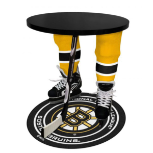 Team Tables Boston Bruins Hockey Table & Floor Mat