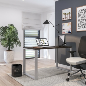 Belair Bravo Office Desk with Metal Legs  (Get it Faster Sizes)