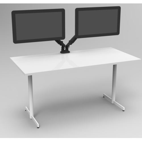 Tayco_Dual_Monitor_Arm_Black_front