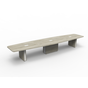 Extra Long Conference Tables - Norris Boat-Shaped with Power USB Ports