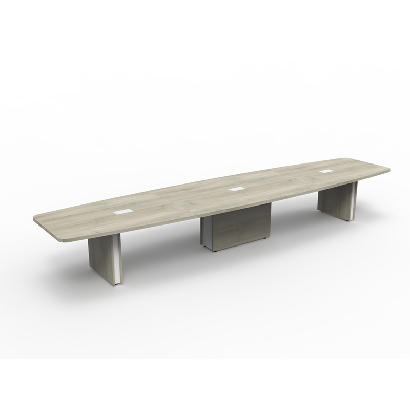 Extra Long Conference Tables - Norris Boat-Shaped with Power USB