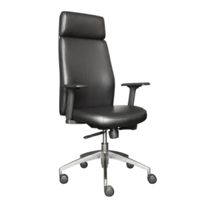 Horizon Black Vinyl High Back Executive Chair