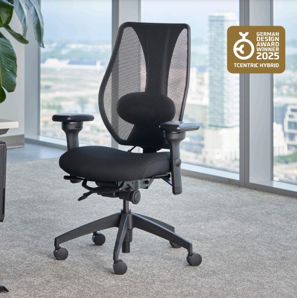 tCentric Hybrid with Mesh Backrest and Upholstered Seat