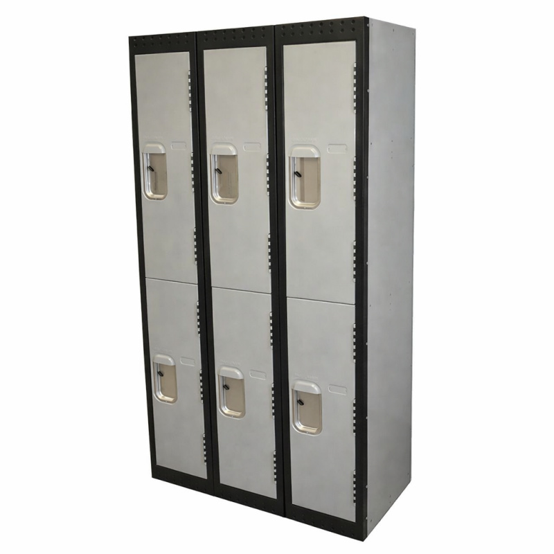 Unilocker Premium Half Door Lockers 3 Wide (Assembled)