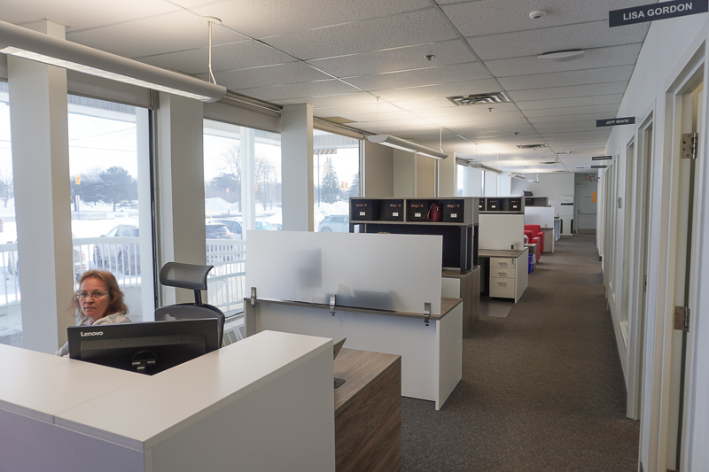warm and welcoming reception area