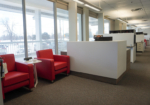 Warm and welcoming reception area