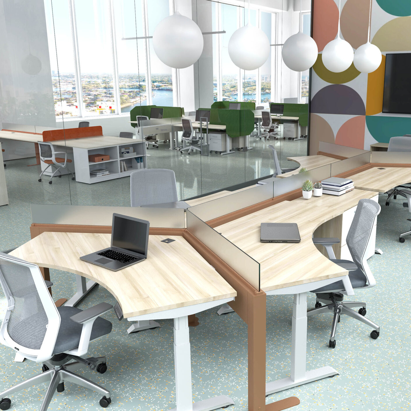 Tayco Bridgeway modern office workstation system