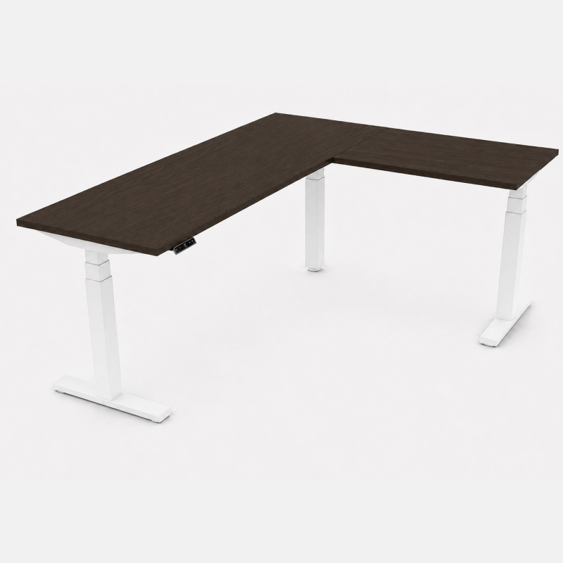Belair Bravo L-shaped height adjustable standing desk